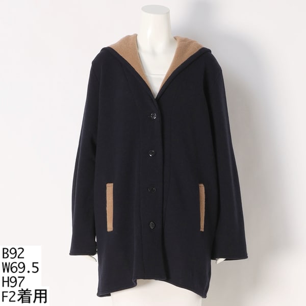 Spick and Span W/NyZIPコート ネイビー Spick & Span（スピックアンドスパン）の「W/NyZIPコート
