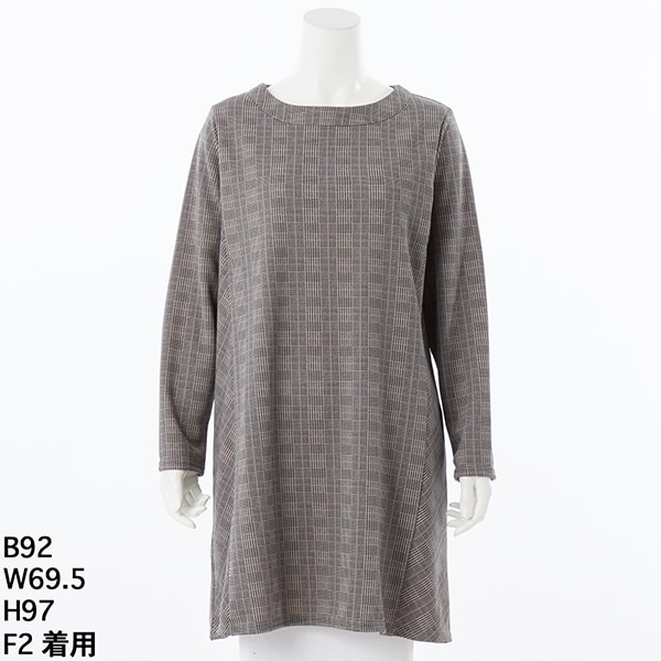 大きいサイズレデイ―ス】アンティークフラワーデシンプリント丸襟