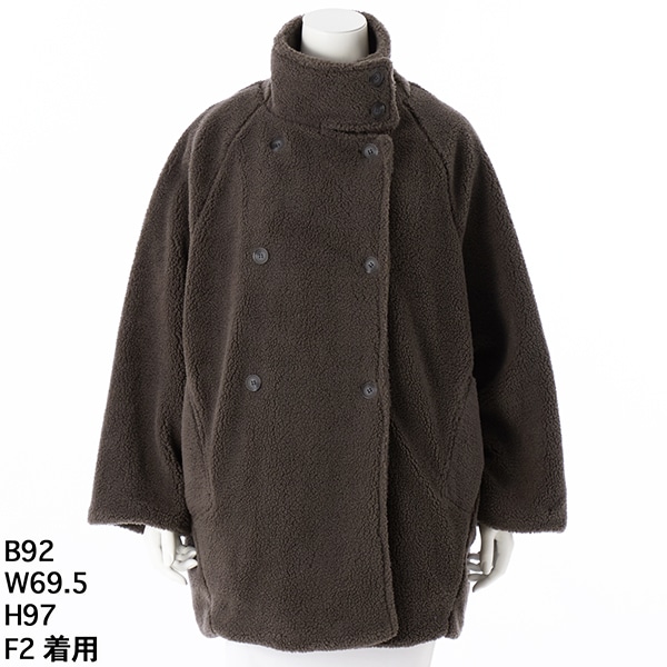 早い者勝ち！　LAFAIETTE ピーコート　ネイビー XL カシミヤ混 ショートビーバー 比翼チェスターフィールドコート