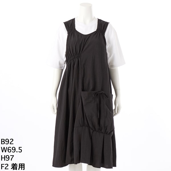 クインティ（QUINTY）/【大きいサイズレディース】段切り替えデザインジャンスカ 大きいサイズレディース】段切り替えデザインジャンスカ | クインティ