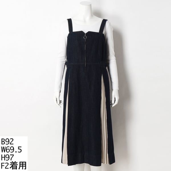 ターシャルビー/【大きいサイズ】シフォン×デニムジャンパースカート 大きいサイズ】シフォン×デニムジャンパースカート | ターシャルビー