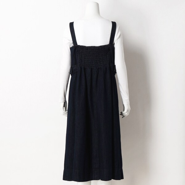 大きいサイズ】シフォン×デニムジャンパースカート | ターシャルビー