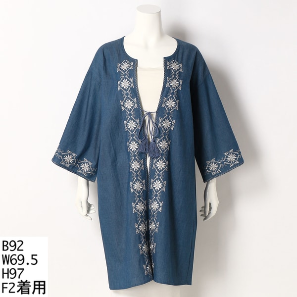 エスニック調刺繍ロングカーディガン | ターシャルビー(Tasha