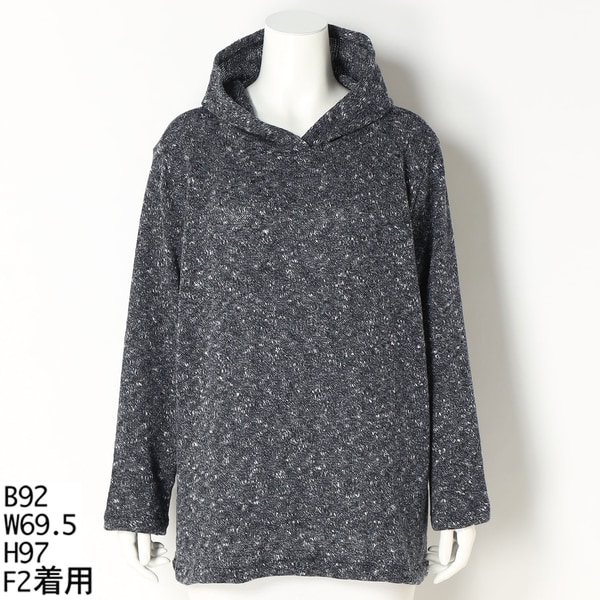 大きいサイズレディース】切替えブークレーデザインチュニック