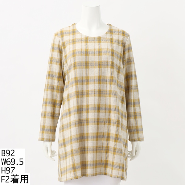 大きいサイズレディース】綿ローンフラワープリントチュニックブラウス