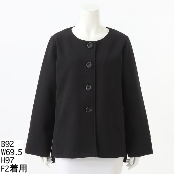 ノーカラー ラウンドネック 長袖 アウター M-4XL 多色展開 レディース ノーカラージャケット (ラウンドネック) の一覧