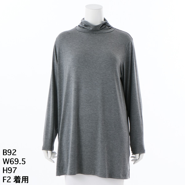 大きいサイズレディース】綿ローンフラワープリントチュニックブラウス