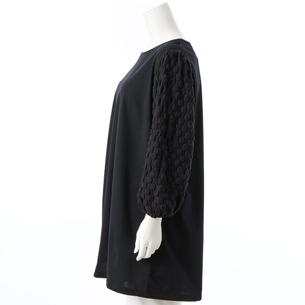 大きいサイズレディース】ラッセルレース袖オーガニックプレーティング