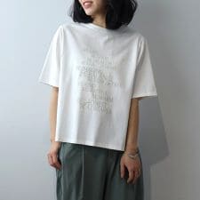 【大きいサイズ】【接触冷感/吸水速乾】シルケット天竺ロゴプリントTシャツ