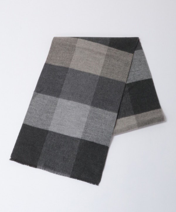 【V.FRAAS(ヴィ・フラース)】チェック/ピンドットリバーシブルマフラー