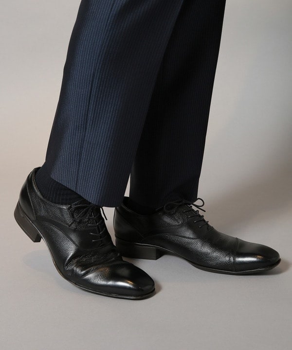 アンティーク仕上げシュリンクレザービジネスシューズ | クラウデッド