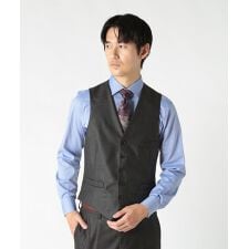 シャドー杢グレンチェックスーツベスト