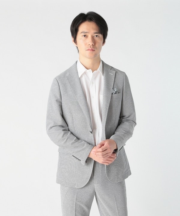 クラウデッドクローゼット（CROWDED CLOSET）/千鳥柄カラミストレッチジャケット 千鳥柄カラミストレッチジャケット | クラウデッドクローゼット