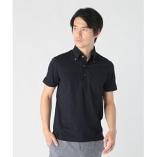 千鳥柄ジャカードニットジャージポロ