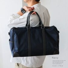 本革×ナイロン2wayボストンバッグ【aroco/アロコ】