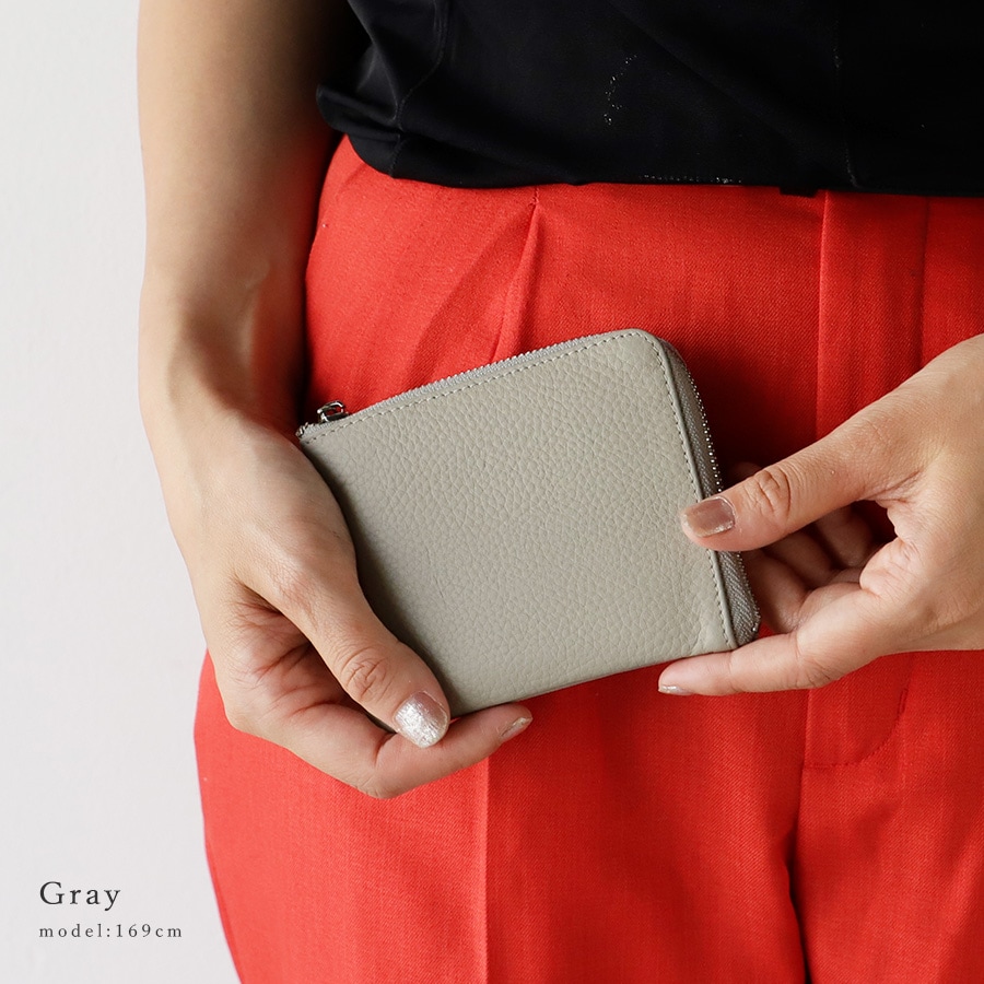 レザーL字ファスナーミニ財布【aroco/アロコ】