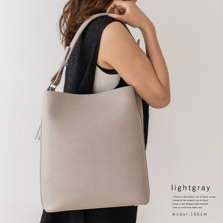 ワンハンドル牛革ハンドバッグ セレモニー【Depral/デプラル