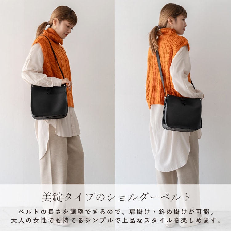 【新品タグ付】aroco 本革スクエアショルダーバッグ ヴィータフェリーチェ 本革スクエアショルダーバッグ【aroco/アロコ】 | ヴィータ