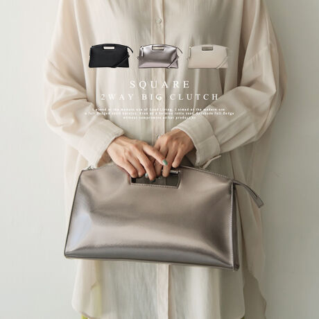 スクエア2wayビッグクラッチバッグ Aroco アロコ ヴィータフェリーチェ Vitafelice Vubb Sp 0119 ファッション通販 マルイウェブチャネル