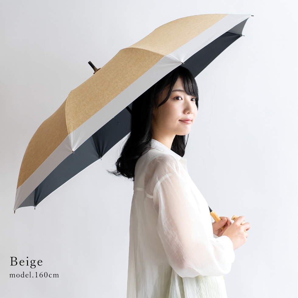 安価 ワタナベ 晴雨兼用ワイド折りたたみ傘(親骨60cm)【aroco/アロコ 服&ファッション小物