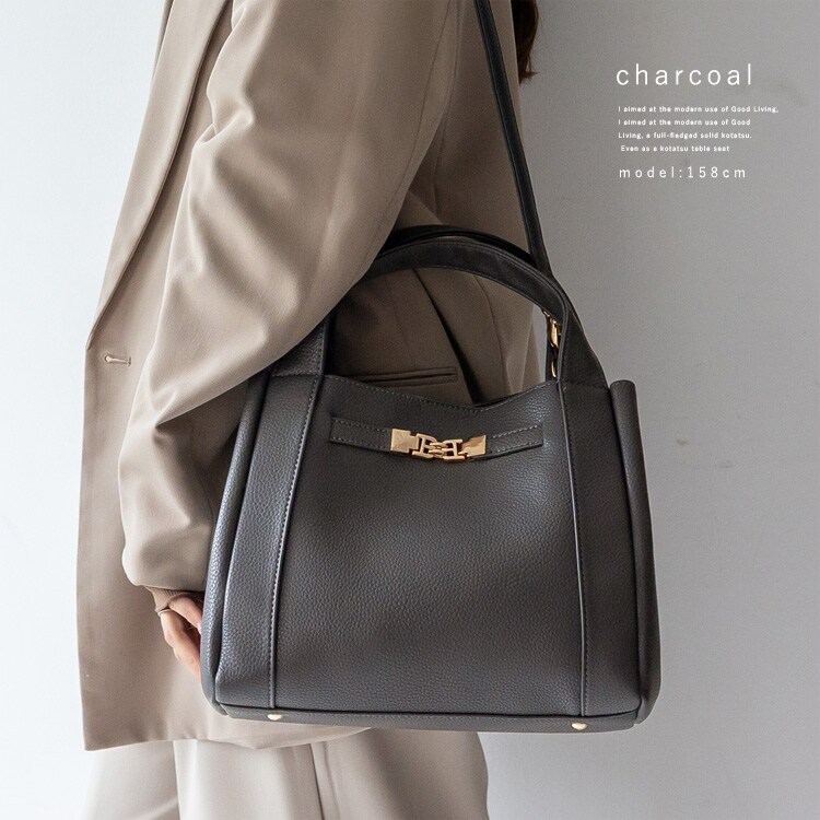 本革3ルーム2wayハンドバッグ【Depral/デプラル】 | ヴィータ