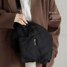 ヴィータフェリーチェ(VitaFelice)のポーチ付きキルティングナイロンショルダー【aroco/アロコ】