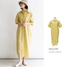 ロングシャツワンピース