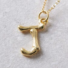 ヴィータフェリーチェ(VitaFelice)のイニシャルチャームネックレス 【aroco/アロコ】