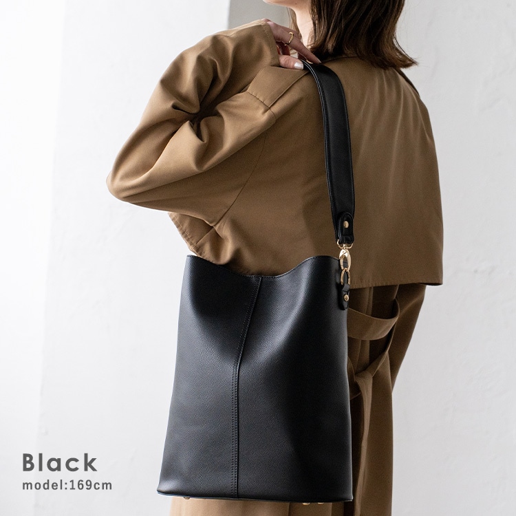 ワンハンドル2way縦型トートバッグ【aroco/アロコ】