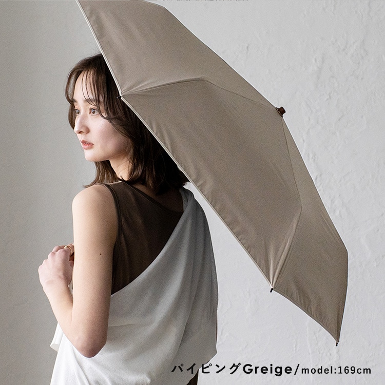 晴雨兼用ワイド折りたたみ傘（親骨60cm）【aroco/アロコ