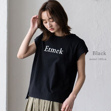 フレンチスリーブロゴTシャツ
