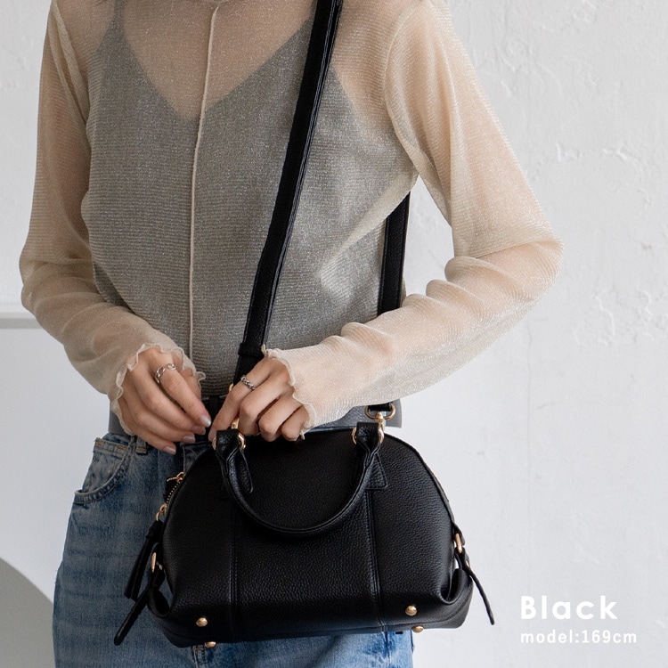 ラウンドファスナー2wayミニバッグ【aroco/アロコ】 | ヴィータ