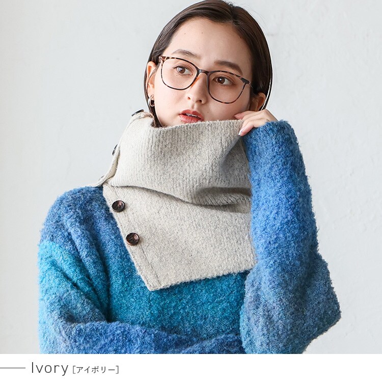 あちゃ スヌード ブルゾン AS KNOW AS plus｜♪ダブルポケット付き スウェード ゆったり