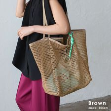 メッシュシースルートートバッグ【aroco/アロコ】