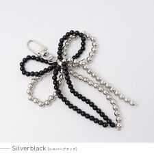 ヴィータフェリーチェ(VitaFelice)のビーズチェーンリボンチャーム【aroco/アロコ】