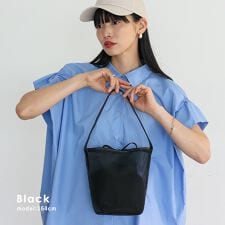 巾着ポーチ付きチュールメッシュミニバッグ【aroco/アロコ】