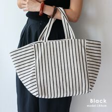 ストライプキャンバストートバッグ【aroco/アロコ】