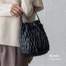 キルティング2way巾着バッグ【aroco/アロコ】