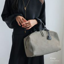 スエードタッチ2wayボストンバッグ【aroco/アロコ】