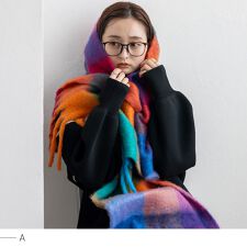 ヴィータフェリーチェ(VitaFelice)のモヘアタッチチェック大判ストール【aroco/アロコ】