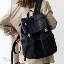 大容量 11ポケット ナイロンリュック【aroco/アロコ】