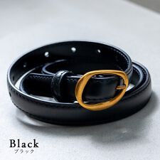 ニュアンスメタルバックル本革ベルト 【aroco/アロコ】