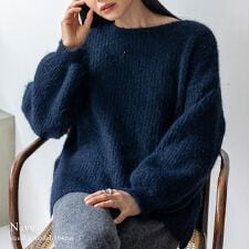 スパンコールラメニットトップス 【aroco/アロコ】