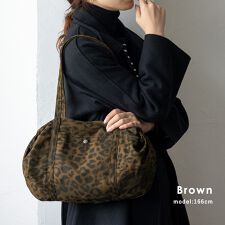 レオパードオーバルトートバッグ 【aroco/アロコ】