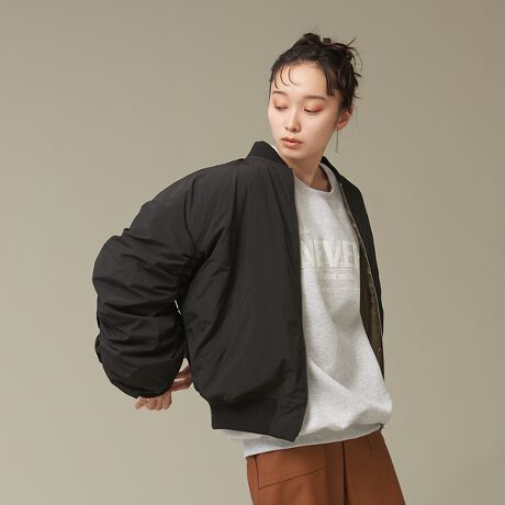 ボリュームスリーブリバーシブルMA-1ブルゾン | ノミネ(NOMINE  