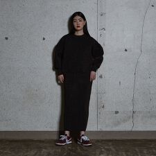【上下2点セット/セットアップ対応】プレーティングニットセットアップ【WEB限定