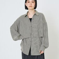 【ユニセックス】ロングヨーク オーバーサイズ シャツ【予約】