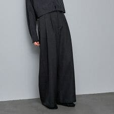 【セットアップ】タックワイドパンツ