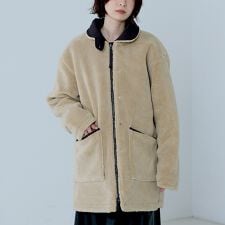 ノミネ(NOMINE)の【TAION】リバーシブル ダウンジャケット / ブルゾン（キルティング×ボア）