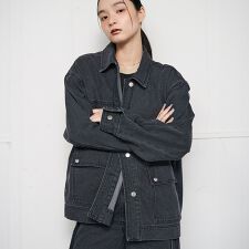 【セットアップ対応】オーバーサイズ デニム ジャケット / カバーオール